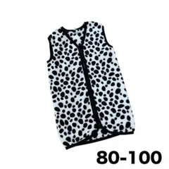 【新品】ベビー スリーパー アニマル柄 牛柄 寒さ対策 80-100