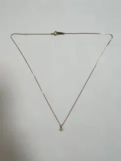 アガット　深津ネックレス　一粒ダイヤ agete 深津絵里モデル K18 一粒ダイヤモンドネックレス アガット一粒