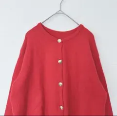 リエディ　Re:EDIT ニットカーディガン M 金ボタン　クルーネック