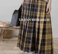 URBAN RESEARCH チェック柄ロングスカート