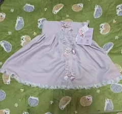 眞白ありす しまむら ビジューフリルスカート