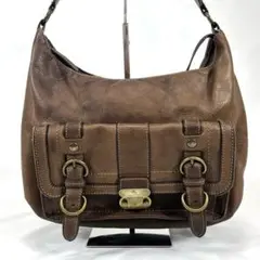 バーバリーブルーレーベル ワンショルダー バッグ レザー　ブラウン　y2k