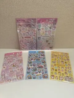ダイソー　キャンドゥ　サンリオ　箔押しシール　5枚セット