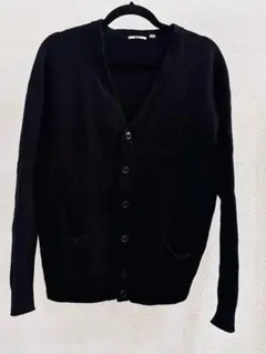 ユニクロ　カーディガン　黒　XL