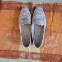 DIANA パイソン柄 ローファー 24cm