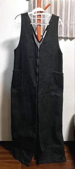 デニムサロペットパンツ