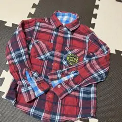 BABYDOLL リバーシブル 長袖シャツ チェック柄 110㎝