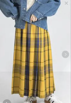 チェックプリーツイージースカート