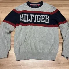 美品【TOMMY HILFIGER】グレー セーター