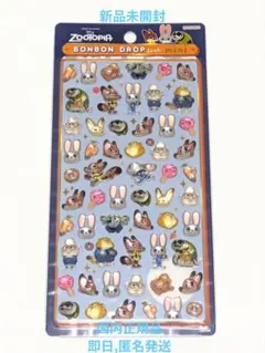 新品未開封　国内正規品　ズートピア　ボンボンドロップシールmini