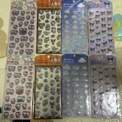 キャンドゥ　サンリオ　ぷくっとシール4種8枚