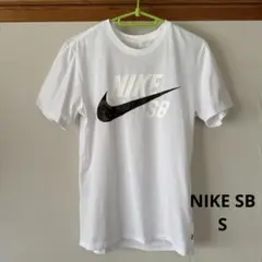 NIKE SB ナイキ Tシャツ 半袖 S 白 ホワイト カモフラロゴ 迷彩
