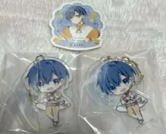 フリューくじ Ｆ賞 アクリルキーホルダー KAITO 特典 ステッカー