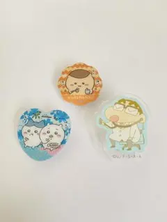 くりまんじゅう ちいかわ ハチワレ クレヨンしんちゃんアクリルクリップセット