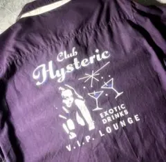 HYSTERIC GLAMOUR ボーリングシャツ 紫 半袖 ヒスガール 開襟のサムネイル