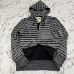 OLD UNIQLO 00s ダブルジップパーカー ボーダー スウェット