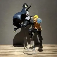 ※アクリル台座のみです　BORUTO ナルト　サスケ　フィギュア 2体用台座