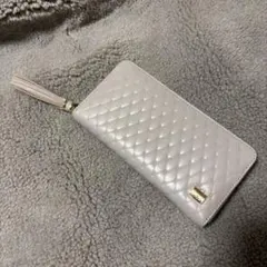 新品未使用 ラ バガジェリー 牛革 長財布 グレージュ
