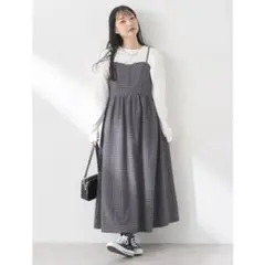 earth music&ecology ビスチェ風キャミドレ ワンピース