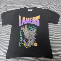 90s NBA公式ロサンゼルス・レイカーズ ヴィンテージ Tシャツ M 黒色のサムネイル