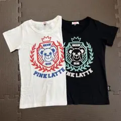 PINK LATTE Tシャツ 2枚セット 140