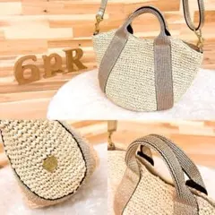 ビヨンドザリーフ　オリゾン　ヘンプポシェット　ミニバッグショルダーかご3way ビヨンドザリーフ オリゾン ヘンプポシェット ミニバッグショルダー