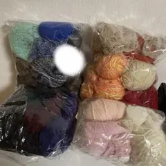 多色毛糸セット 光沢あり