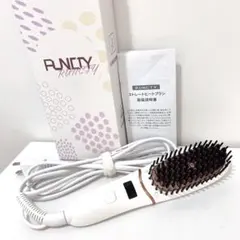 美品♪RUNCTYストレートヒートブラシ◆マイナスイオン・海外使用・温度設定可