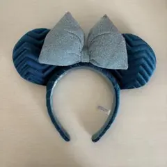 ダークブルー ミッキー耳カチューシャ