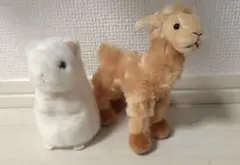 AQUA　マスコット　オコジョ　アルパカ　ぬいぐるみキーホルダー