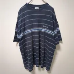 ALASKO(4L)ボーダーTシャツ＊半袖＊オーバーサイズ＊ビンテージ＊トップス