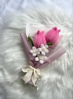 【chan!!様　専用】モールフラワーブーケ　インテリア　枯れない花束