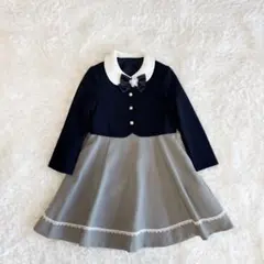【ショパンドゥ】キッズフォーマル 丸襟ボレロ ワンピース（110cm）☆美品☆