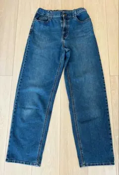 ユニクロキッズ　ワイドジーンズ　ブルー 160