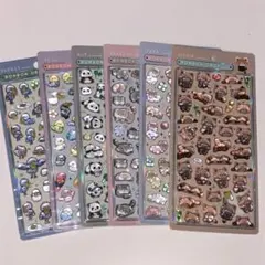 ボンボンドロップシール　アニマル 6枚セット