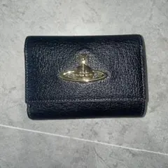 Vivienne Westwood 三つ折り財布 黒　がま口