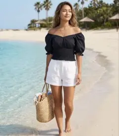 Abercrombie & Fitch オフショル　クロップドトップ Sのサムネイル