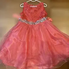 美品 ドレス マイベストキッド 発表会 フォーマル 120cm ピンク