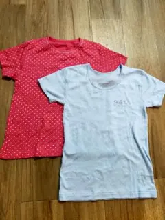 【新品未使用】140cm肌着 綿100% 2枚セット 女の子 キッズ 子供服