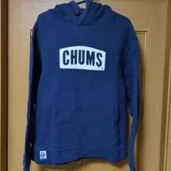 CHUMS ネイビー フード付きパーカー