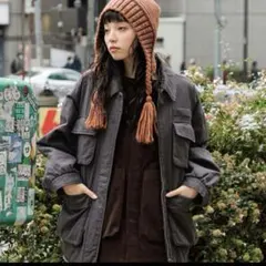 ニコアンド　中綿ミリタリーポケジャケット Niko and…