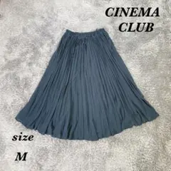 CINEMA CLUB シネマクラブ (M) プリーツスカート ロング丈 裏地付のサムネイル