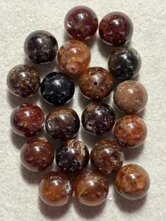 ヘソナイト(オレンジガーネット) 10ミリ　19玉