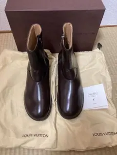 LOUIS VUITTON Brown Side-Gore Boots