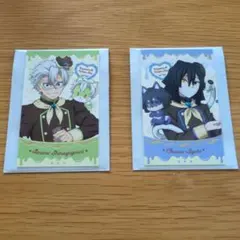 ラ*ダ様 【新品・未使用】鬼滅の刃　不死川 実弥 伊黒 小芭内 チョコ風カードB