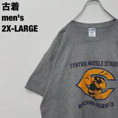 古着 ジャージーズ 中央中学校 マーチングホーネッツ Tシャツ グレー 2XL