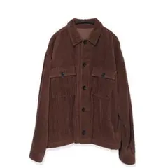 ブラウン コーデュロイジャケット