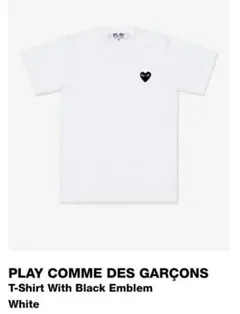 S正規品新品未使用COMME des GARÇONS PLAY ホワイトTシャツ - メルカリ