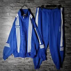 稀少90ｓ☆アディダス ジャージセットアップ デサント 昔シルエット ゆるダボ