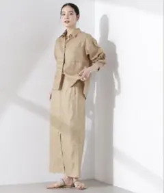 パサンドバイ ヌキテパ Stripe Cutwork Pants ベージュ - メルカリ